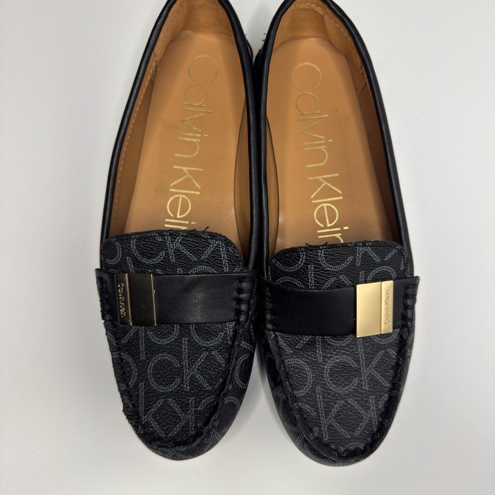 Calvin Klein Monogram Black Loafers - Picture 6 of 9